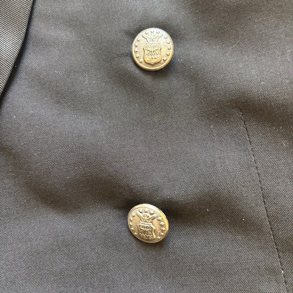Hand Taylor by Carey Baltimore Black Military Style Jacket – Air Force Buttons - Picture 4 of 11